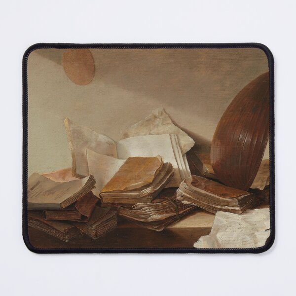 Item preview, Still Life with Books by Jan Davidsz de Heem, Dutch, Flemish designed and sold by Shapes-Mania.