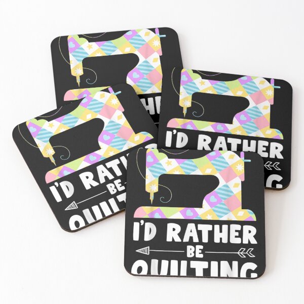 Item preview, I'd Rather Be Quilting Tee Shirts For Women Quilter Sewing designed and sold by DKshowmaker.