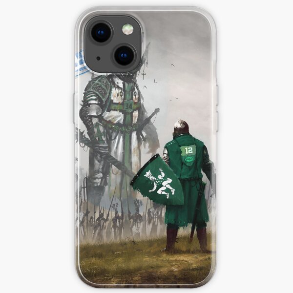 The Dark Knight against the Greek God. iPhone Soft Case