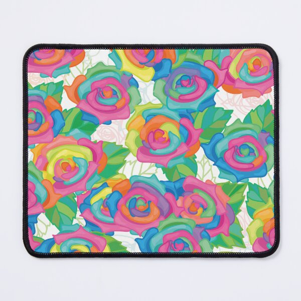 Item preview, Watercolor Rainbow Bouquet of Roses designed and sold by Pink Pineapple Works.