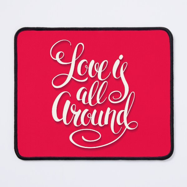 Item preview, Love Is All Around Script Lettering Pink designed and sold by livianasgifts.