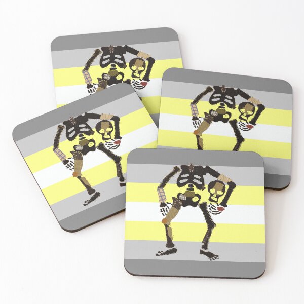 Item preview, Deminonbinary Pride - Decapitated Skeleton Flag designed and sold by BeccaPaintmore.