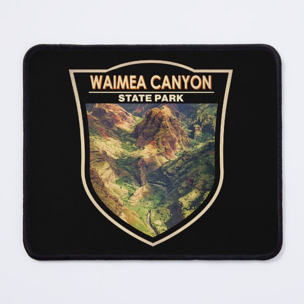 Item preview, Waimea Canyon State Park Hawaii Watercolor Badge designed and sold by KrisSidDesigns.