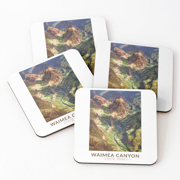 Item preview, Waimea Canyon State Park Hawaii Watercolor Vintage designed and sold by KrisSidDesigns.