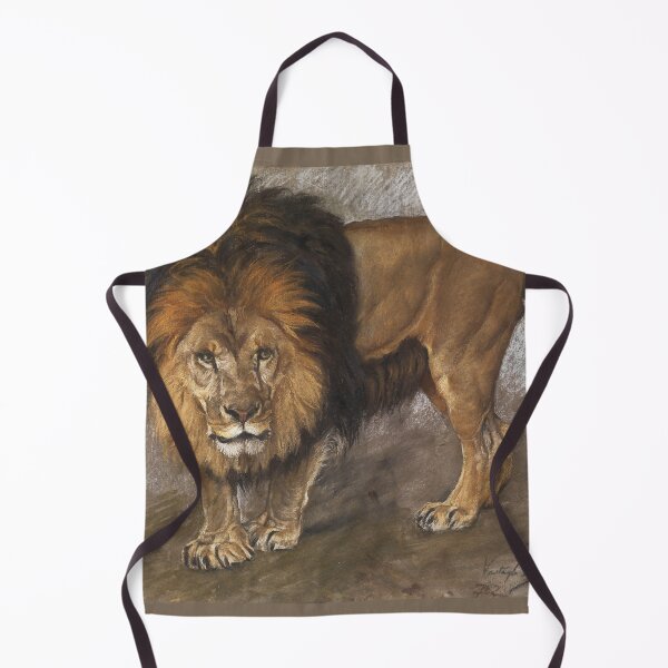 Item preview, Lion Painting Vintage Art designed and sold by VintageArchive.
