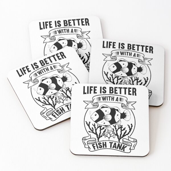 Item preview, Life is Better With a Fish Tank, Cute Fish Aquarium or Tank Design For Aquarist or Fish Lovers designed and sold by SuperFashion.