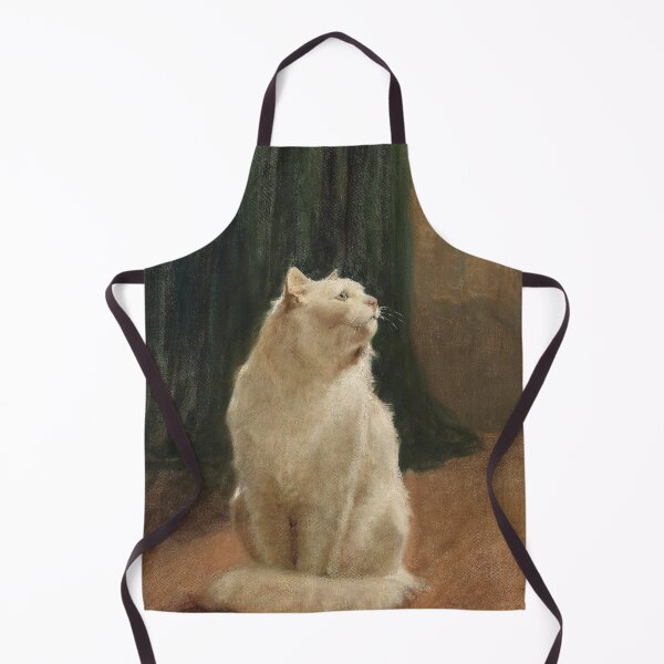 Item preview, White Cat and Butterflies designed and sold by VintageArchive.