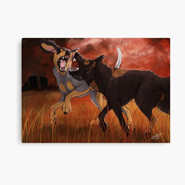 Bringer of war - Hal and Copper Canvas Print