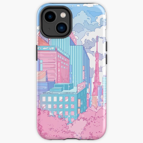 The pastel Tokyo cityscape iPhone Tough Case