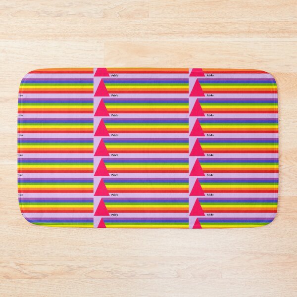Item preview, Rainbow pride with pink triangle designed and sold by Keatos.