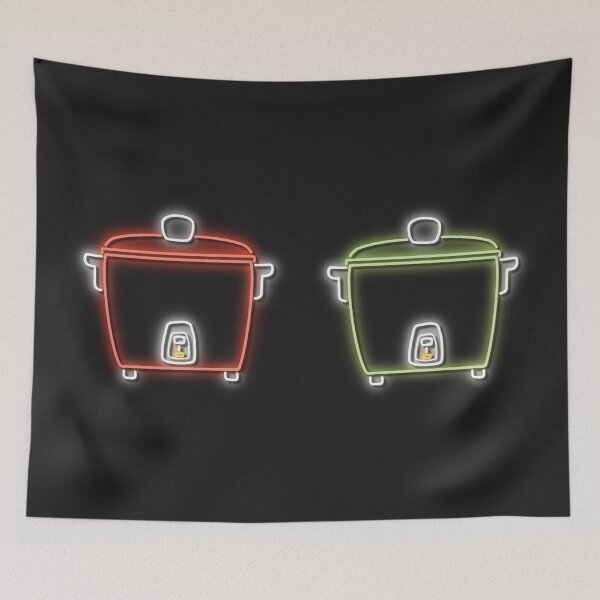 Item preview, Taiwan traditional old school rice cooker (neon design) designed and sold by Trista Designs.