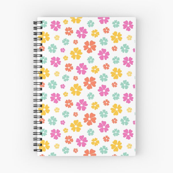 Item preview, Retro Flower Power 1: pink, yellow, blue, and orange, Groovy designed and sold by Becky Hunter.