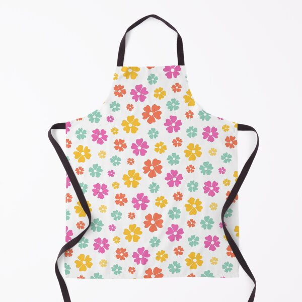 Item preview, Retro Flower Power 1: pink, yellow, blue, and orange, Groovy designed and sold by Becky Hunter.
