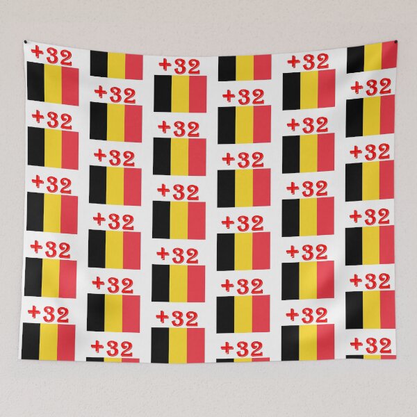 Item preview, Belgium Brussels International telephone code flag Republic Telephone  designed and sold by MonArtisteSam.