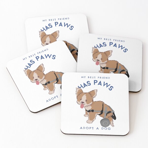 Item preview, My best friend has paws Adopt a Dog designed and sold by TamGustam.