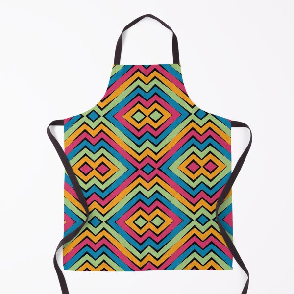 Item preview, Retro horizontal colorful zigzags designed and sold by Becky Hunter.