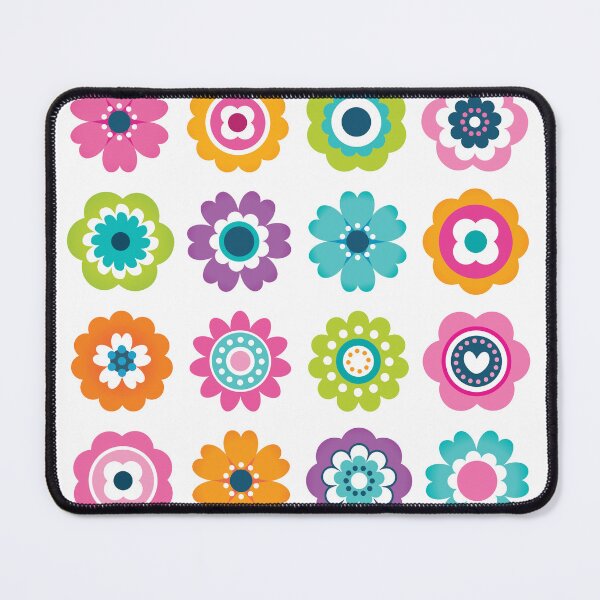 Item preview, Mod Flowers in Spring Colors designed and sold by Daisy Beatrice.