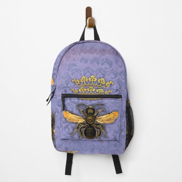 Item preview, Queen of the Periwinkle Hive honey bee designed and sold by Glimmersmith.