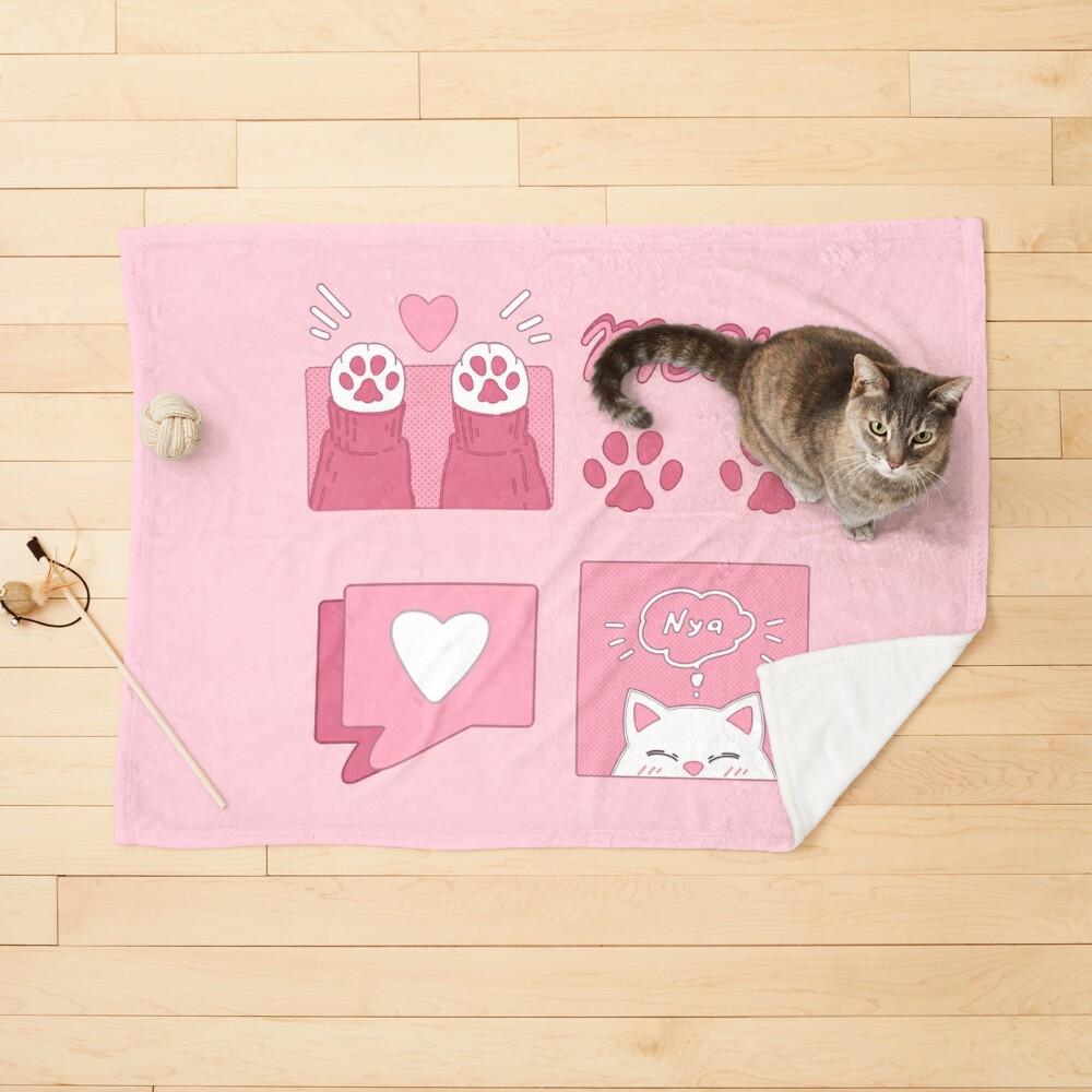 Cartoon Cat Paw Rug - Black - Pink - Purple - Gray - Step into a World of  Comfort - 1ST Missing Piece