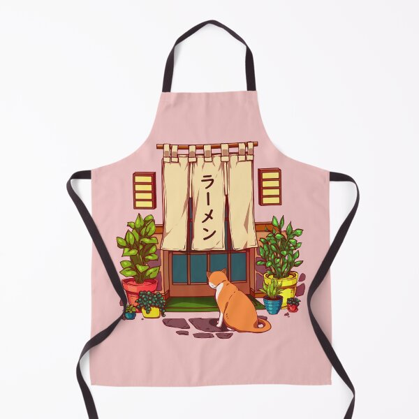 Item preview, The red cat and the Japanese ramen shop designed and sold by AnGoArt.