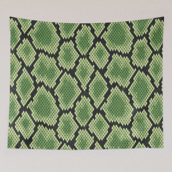 Item preview, Seamless Pattern snake green print animal texture print black and whi safari Abstract Animal Skin Pattern designed and sold by KHELISTORE.