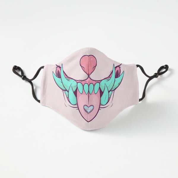 Sweet tooth Oni mask strawberry mint Fitted 3-Layer
