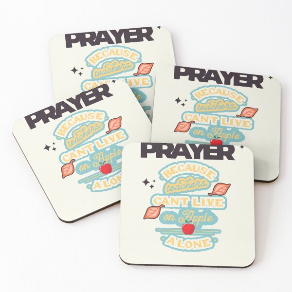 Item preview, Prayer, Because Teachers Can't Live on Apple Alone - Tan, Black, and Red designed and sold by TheReporter1.