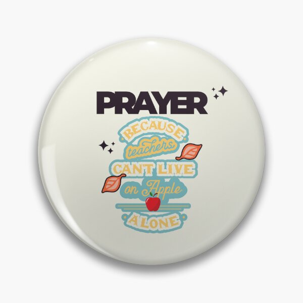 Item preview, Prayer, Because Teachers Can't Live on Apple Alone - Tan, Black, and Red designed and sold by TheReporter1.
