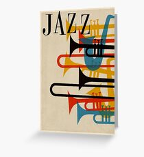 Jazz Grußkarte