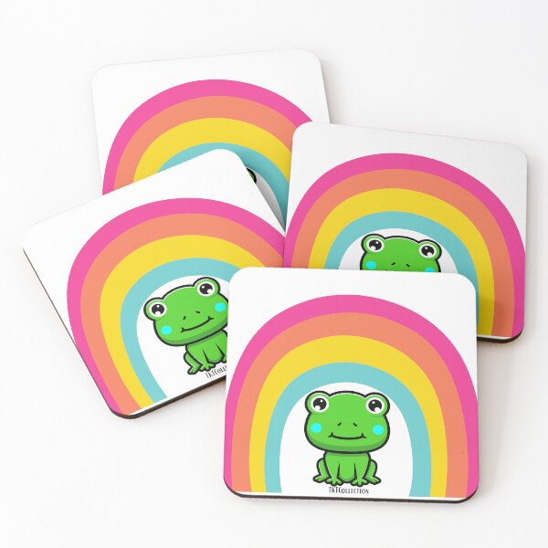 Item preview, Keppe the Adorable Frog with a Bright Rainbow. designed and sold by Krysnya.
