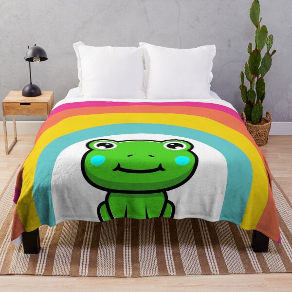 Item preview, Keppe the Adorable Frog with a Bright Rainbow. designed and sold by Krysnya.