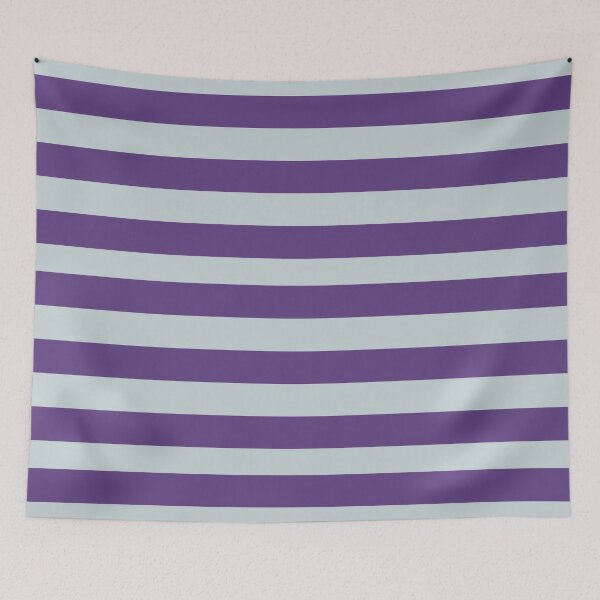 Item preview, Royal Purple and Chilling Ice Flow Colors in Horizontal Stripes designed and sold by NECHSTORE.