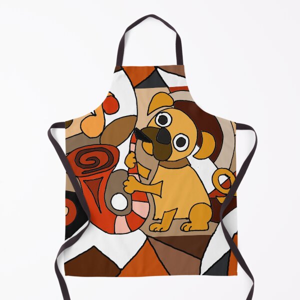 Item preview, Funny Pug Playing Sax Abstract Art designed and sold by Nature's Fancy.