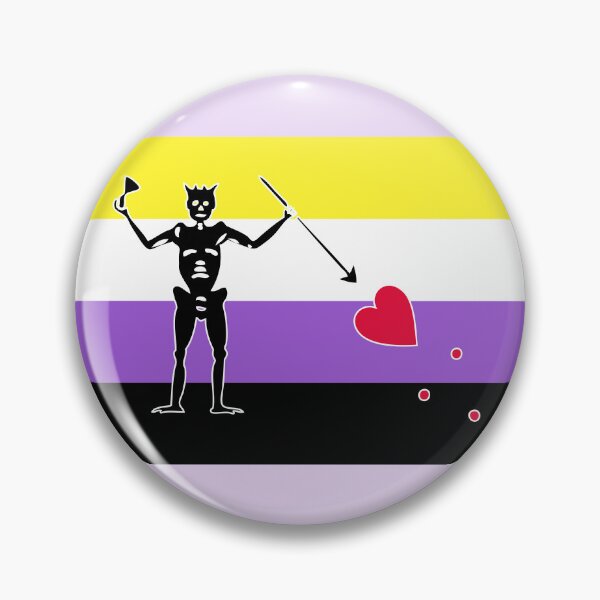 Item preview, Non-Binary Pride - Blackbeard designed and sold by BeccaPaintmore.