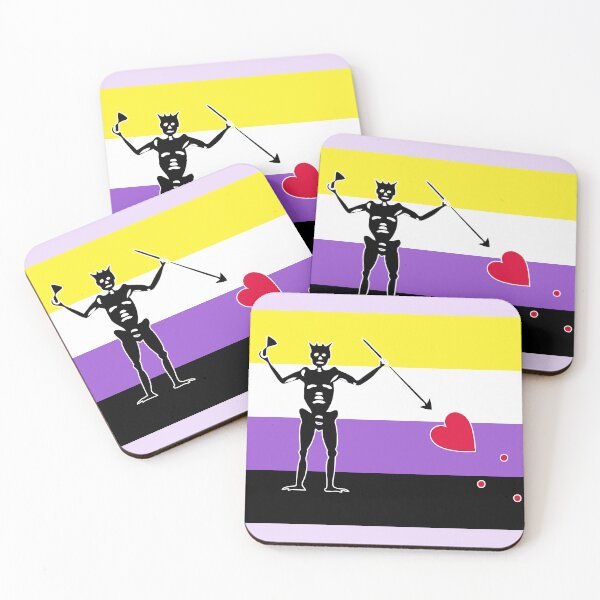 Item preview, Non-Binary Pride - Blackbeard designed and sold by BeccaPaintmore.