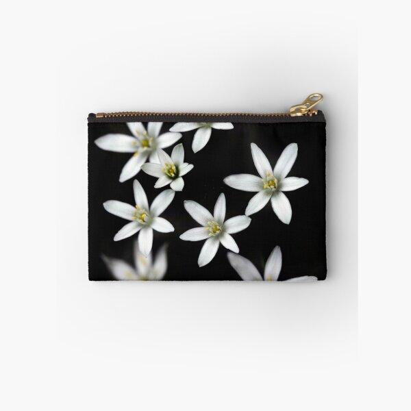 Item preview, White flowers on black background designed and sold by olena2552.