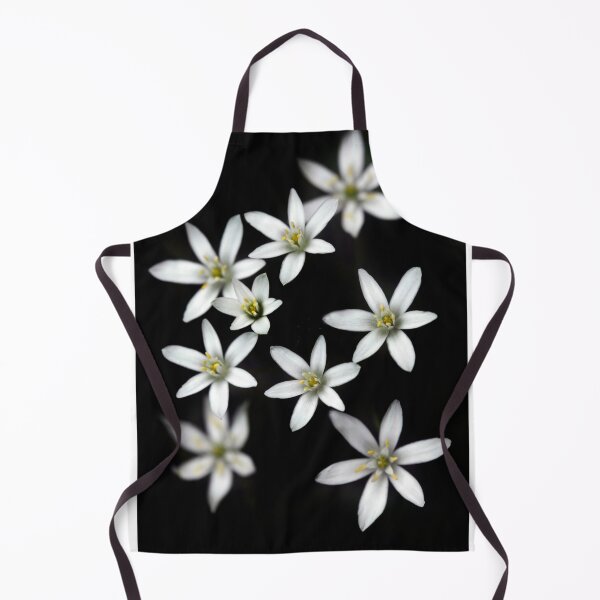 Item preview, White flowers on black background designed and sold by olena2552.