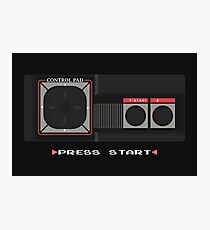 Press Start Master System (black) Photographic Print