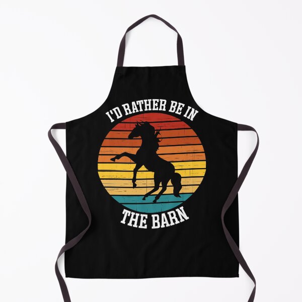 Item preview, I'd Rather Be In The Barn Standing Horse Sunset Equestrian designed and sold by SarahJisri.