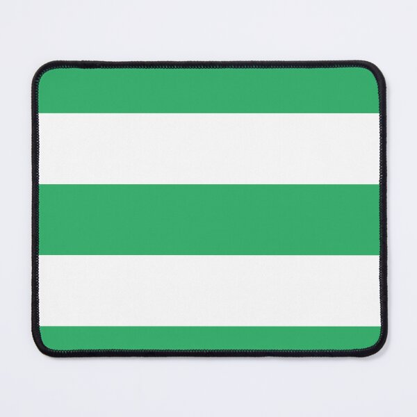Item preview, Island Green and White Colors in Horizontal Stripes designed and sold by NECHSTORE.