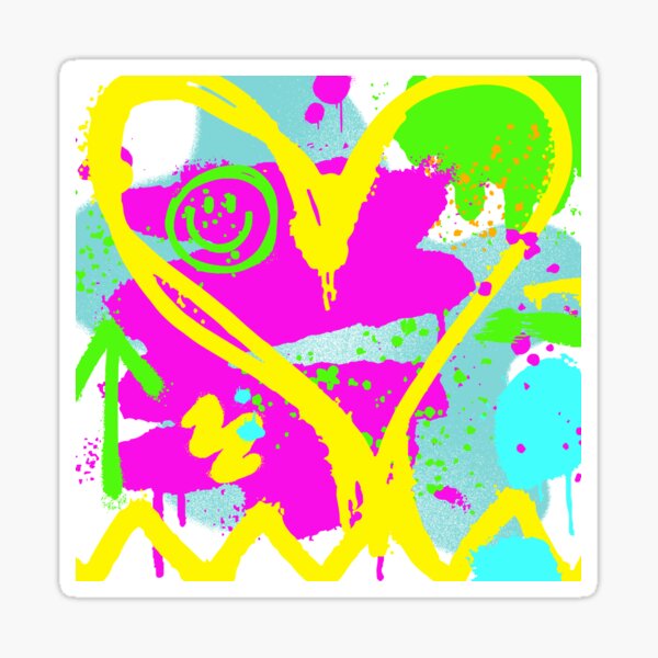 "graffiti" Sticker by ropabon Redbubble