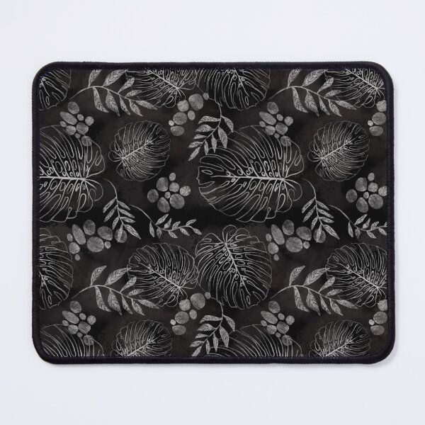 Item preview, Blackboard monstera pattern designed and sold by Shelley Gilbert.