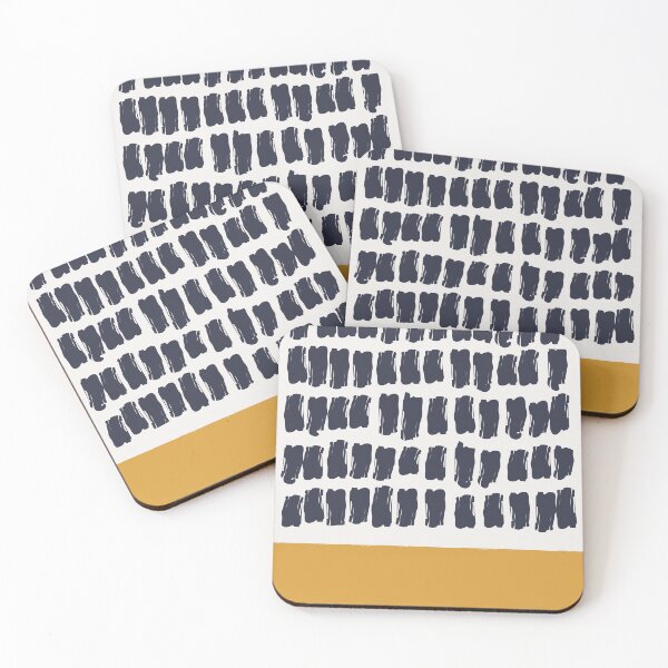 Item preview, Brush Stroke with Mustard 01 - Abstract Minimal Shapes Modern Mid Century Texture designed and sold by MarleneCanto.