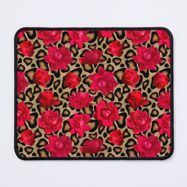 Item preview, Leopard Print with red roses designed and sold by artlovepassion.