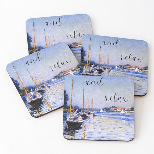 Item preview, Relaxing scene with boats on water designed and sold by S-and-W-4ever.