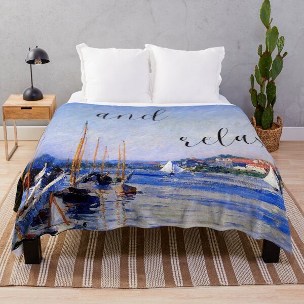 Item preview, Relaxing scene with boats on water designed and sold by S-and-W-4ever.