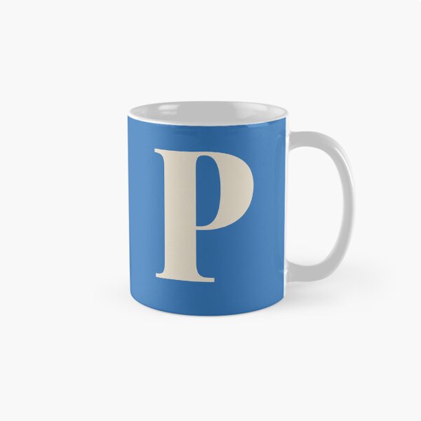 Item preview, Letter P Alphabet Art in Blue designed and sold by OpalEllery.