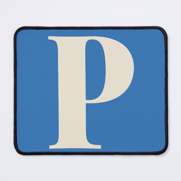 Item preview, Letter P Alphabet Art in Blue designed and sold by OpalEllery.