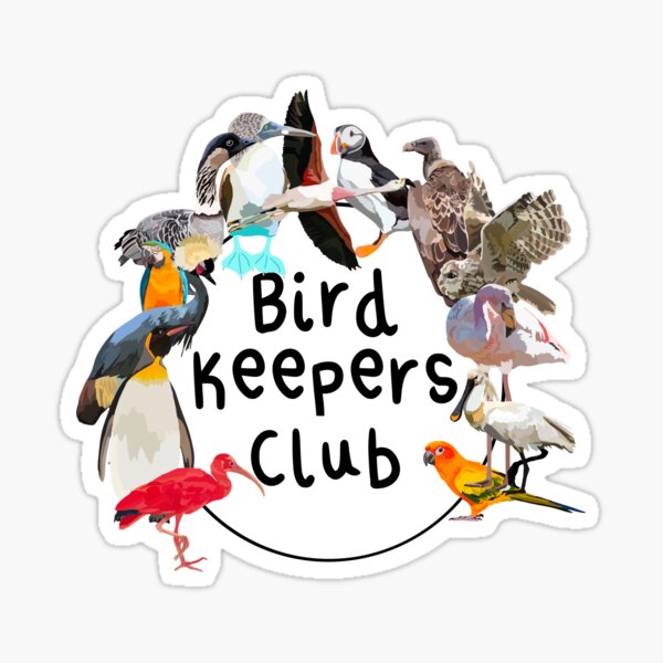 Item preview, Bird Keepers Club,Bird Keepers Club Design – Community for Passionate Bird Enthusiasts designed and sold by PrettylittlepastelUk.