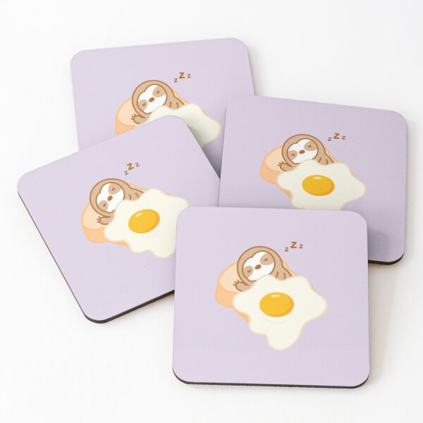 Item preview, Cute Fried Egg on Toast Sloth  designed and sold by theslothinme.